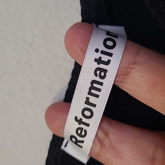 Reformation Elegant Black Dress - Picture 2 of 12